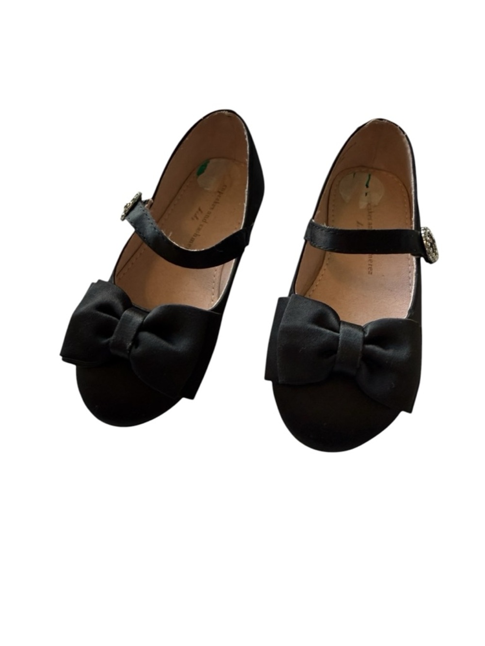 cupcakes & cashmere Black Bow Mary Jane Flats for Kids